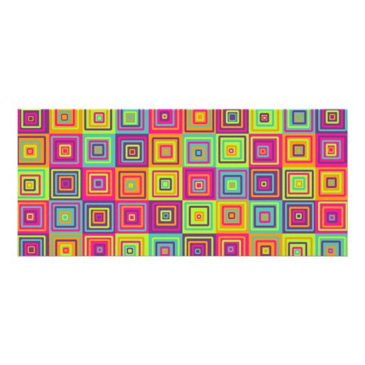 Squares Pattern Werbekarte (Vorne)