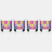 Squares Pattern Whiskyglas (Hinten)