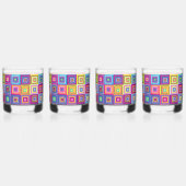 Squares Pattern Whiskyglas (Vorderseite)