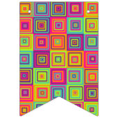 Squares Pattern Wimpelkette (Dritte Fahne)