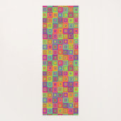 Squares Pattern Yogamatte (Rückseite)