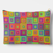 Squares Pattern Zubehörtasche (Rückseite)