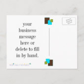 Squares Vielen Dank, Postcard Postkarte (Rückseite)