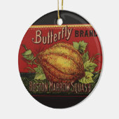 Squash antike pflanzliche Etikett kann Keramikornament (Links)