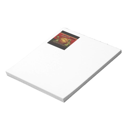 Squash antike pflanzliche Etikett kann Notizblock (Rotiert)