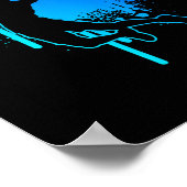 Squash Badminton Badminton Player Shuttle Poster (Ecke)