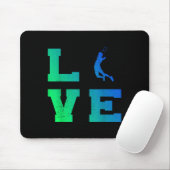 Squash Badminton Player Mens Shuttle Badminton  Mousepad (Mit Mouse)