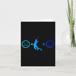 Squash Badminton Player Womens Mens Shuttle Karte
