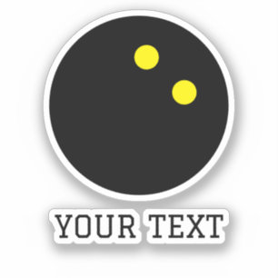 Squash Ball Double Dot Custom Vinyl Aufkleber