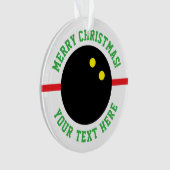 Squash Ball Weihnachtsbaumgeschenk Ornament (Vorderseite)