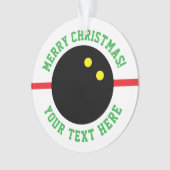 Squash Ball Weihnachtsbaumgeschenk Ornament (Vorderseite)