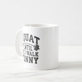 Squash bis Sie spazieren gehen Funny - Leg Day Spa Kaffeetasse (Vorderseite Links)