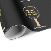Squash Bounce Hit Laugh: Embrace the Fun and Spiri Geschenkpapier (Rolleneckpunkt)