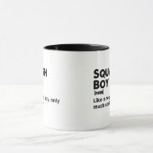 Squash Boy Funny Definition Squash Lover & Player Tasse (Zentrum)