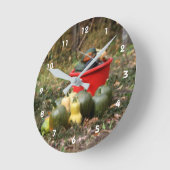 Squash Country Garden Harvest Orton Runde Wanduhr (Winkel)