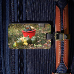 Squash Country Garden Harvest Personalisiert Gepäckanhänger