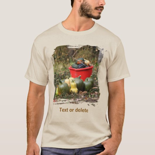 Squash Country Garden Harvest Personalized T-Shirt (Vorderseite)