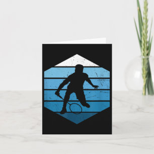 Squash Damen Herren Badminton Spieler Shuttle  Karte