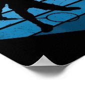 Squash Damen Herren Badminton Spieler Shuttle Poster (Ecke)