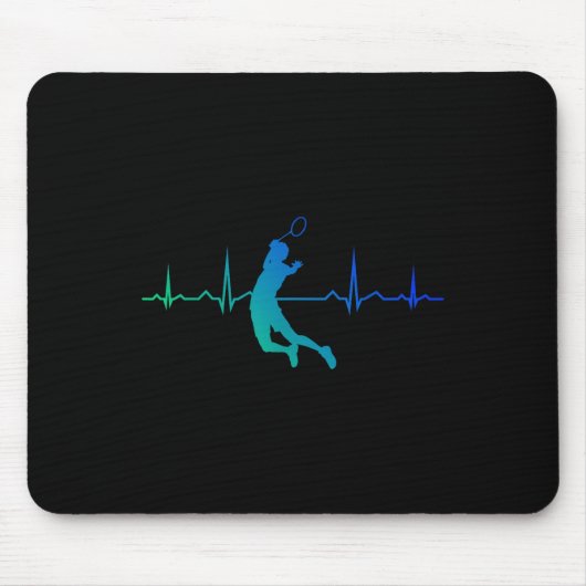 Squash Damen Herren Shuttle Badminton Spieler Mousepad (Vorne)