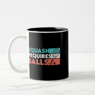 Squash erfordert Balls Racquetball Squash Player C Zweifarbige Tasse