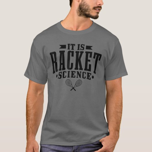 Squash Es ist Racket Science Funny Squash Player G T-Shirt (Vorderseite)