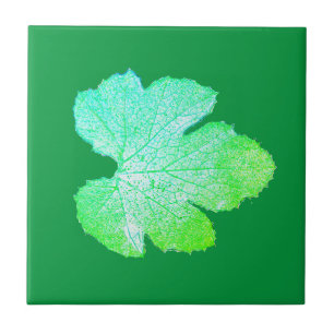 Squash Green Leaf Texture Sketch Fliese