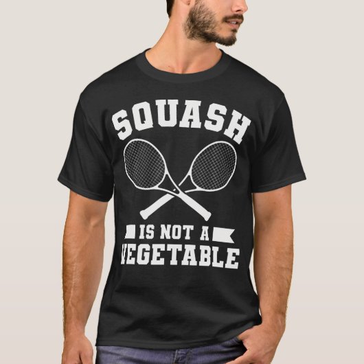 Squash ist kein Gemüse-Squashspieler T-Shirt (Vorderseite)