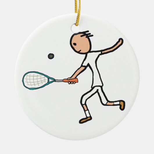 Squash Keramik Ornament (Vorne)
