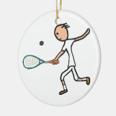 Squash Keramik Ornament (Links)
