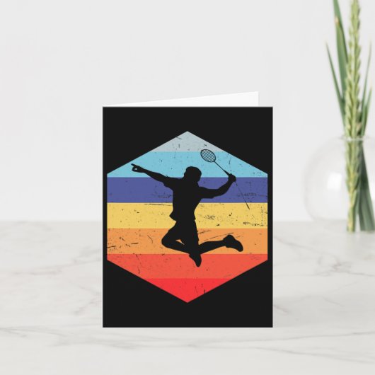 Squash Men Badminton Player 1 Karte (Vorderseite)