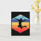 Squash Men Badminton Player 1 Karte (Gelbe Blume)