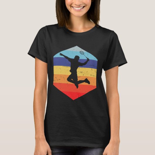 Squash Men Badminton Player T-Shirt (Vorderseite)