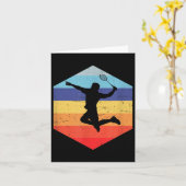 Squash Mens Badminton Player Karte (Gelbe Blume)