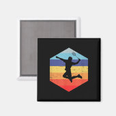 Squash Mens Badminton Player Magnet (Vorderseite/Rückseite)