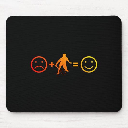 Squash Men's Women's Badminton Player Mousepad (Vorne)