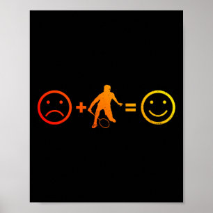 Squash Men's Women's Badminton Player Poster