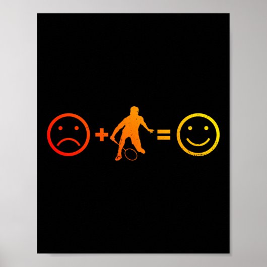 Squash Men's Women's Badminton Player Poster (Vorne)