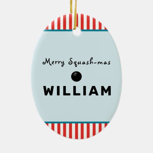 Squash Novelty Geschenk Keramik Ornament (Hinten)