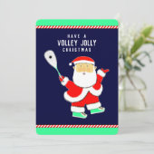 Squash Player Christmas Feiertagskarte (Stehend Vorderseite)