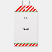 Squash Player Christmas Geschenkanhänger (Rückseite)