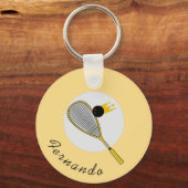 Squash Player Coach Racketball Individuelle Name S Schlüsselanhänger (Vorderseite)