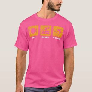 Squash Player Eat Sleep Squash Racquetball Sport T-Shirt