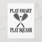 Squash Player Fan Sports Postkarte (Vorderseite)