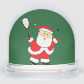 Squash Player Holiday Gift Schneekugeln (Rückseite)