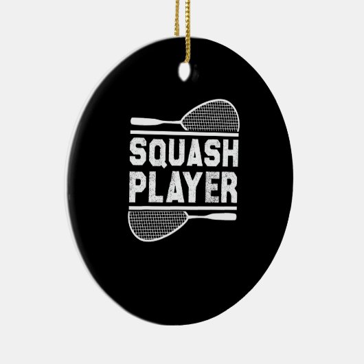 Squash Player Racket Ball Sport Tennis Cou Keramik Ornament (Rechts)