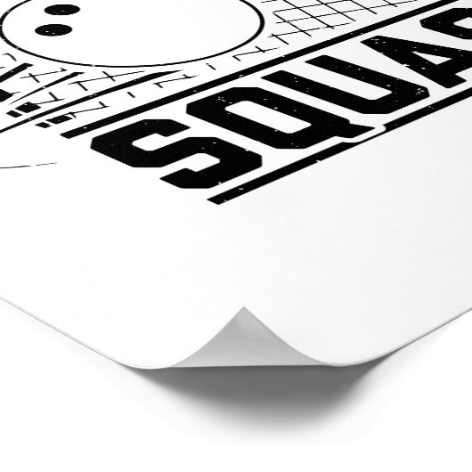 Squash-Player | Sport Coach Squasher Geschenk Idee Poster (Ecke)