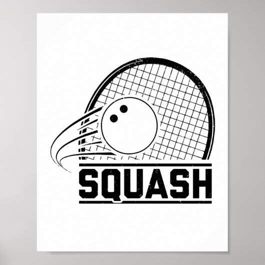 Squash-Player | Sport Coach Squasher Geschenk Idee Poster (Vorne)