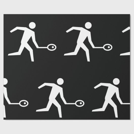 Squash-Player-Symbol Geschenkpapier (Flach)
