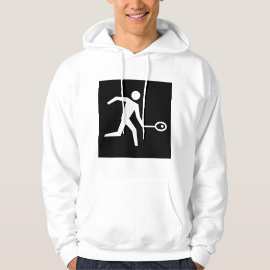 Squash-Player-Symbol Hoodie (Vorderseite)